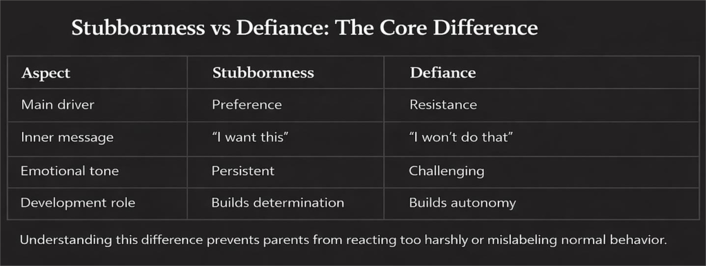 Stubbornness Vs Defiance