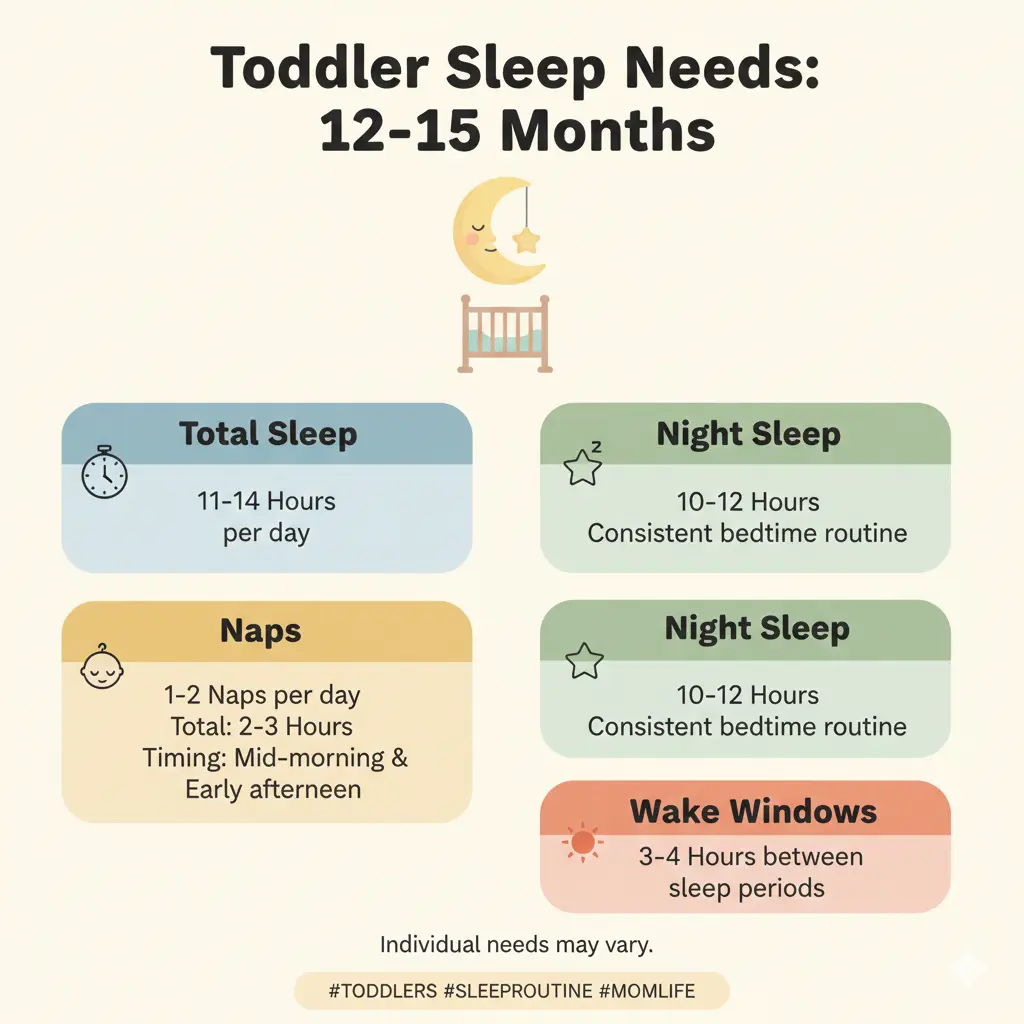 Toddler Sleep Needs for 12 to 15 months