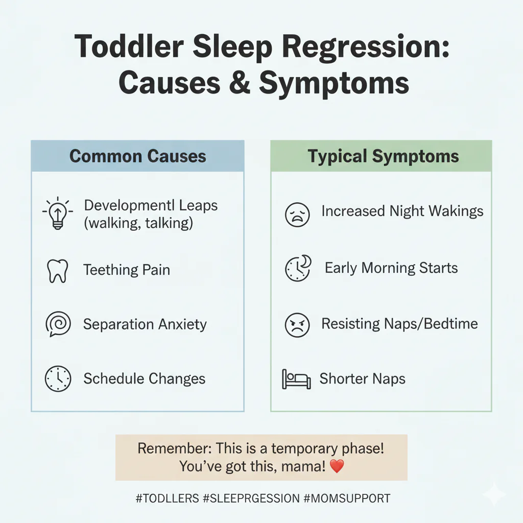 toddler sleep regression causes symptoms