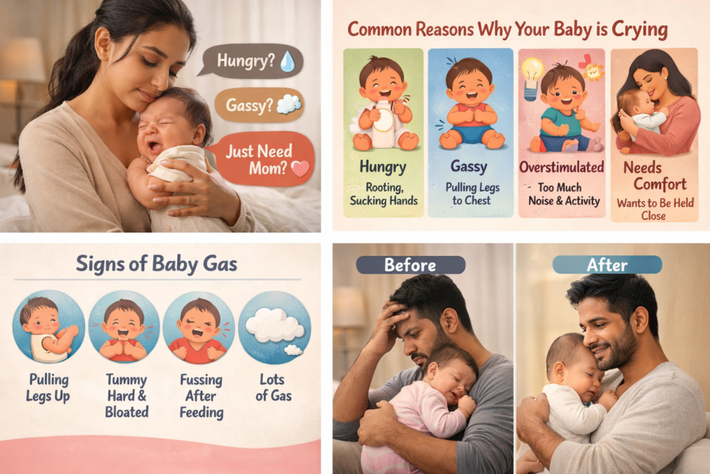 reasons why babies crying