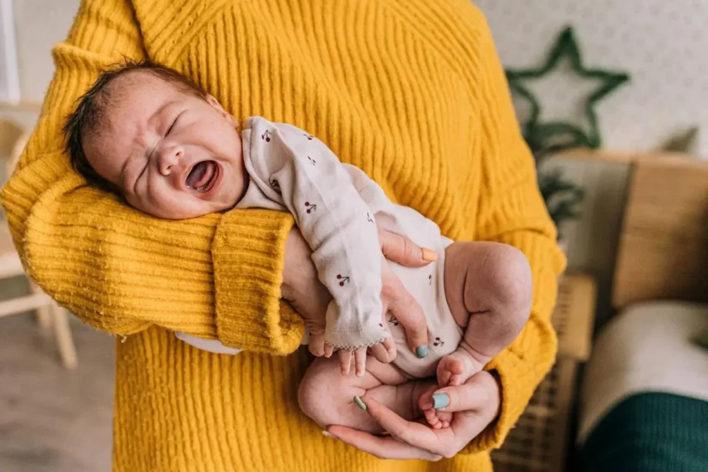 new born crying