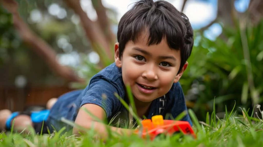 How to Encourage Independent Play among Pakistani Toddlers (Even if they live in Joint Families) 3 view kid practicing health wellness activity
