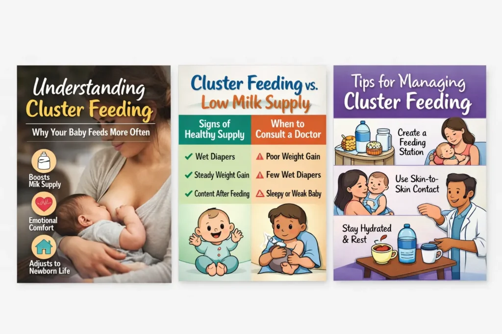 Boosting the supply of Milk 3 Cluster feeding and milk supply tips