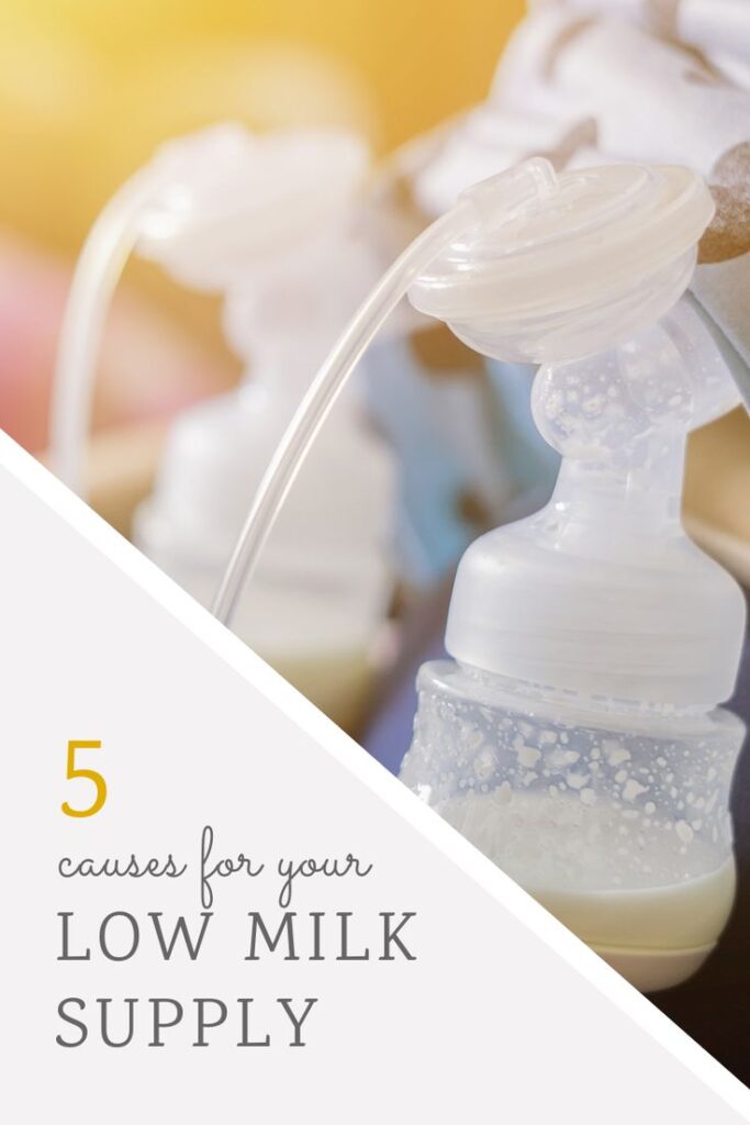 Breast pump with low milk supply information