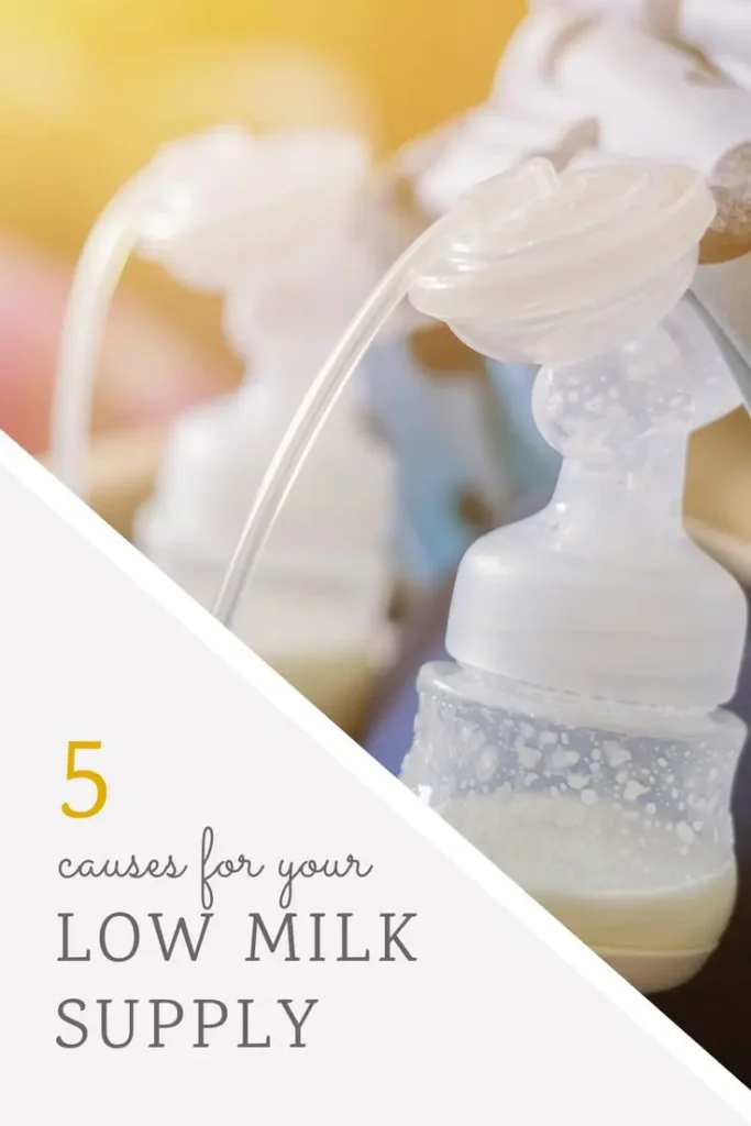 Breast pump with low milk supply information