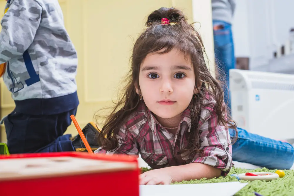 Preschool-aged child experiencing strong emotions