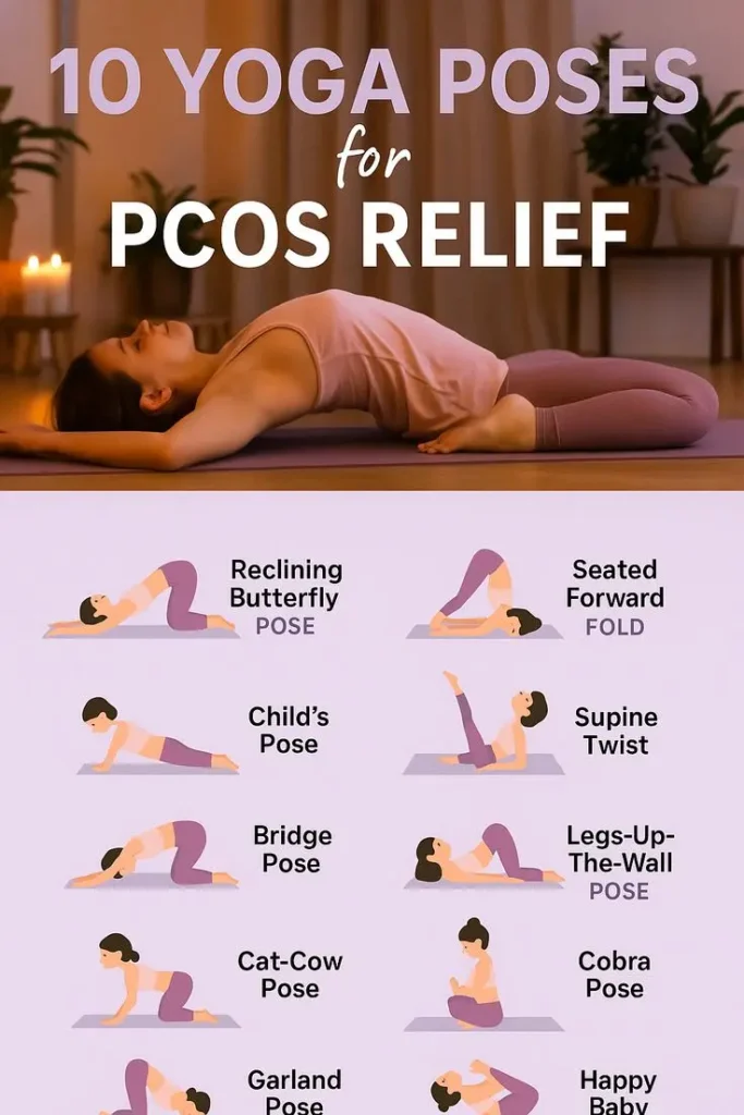 10 Yoga Poses for PCOS RELIEF