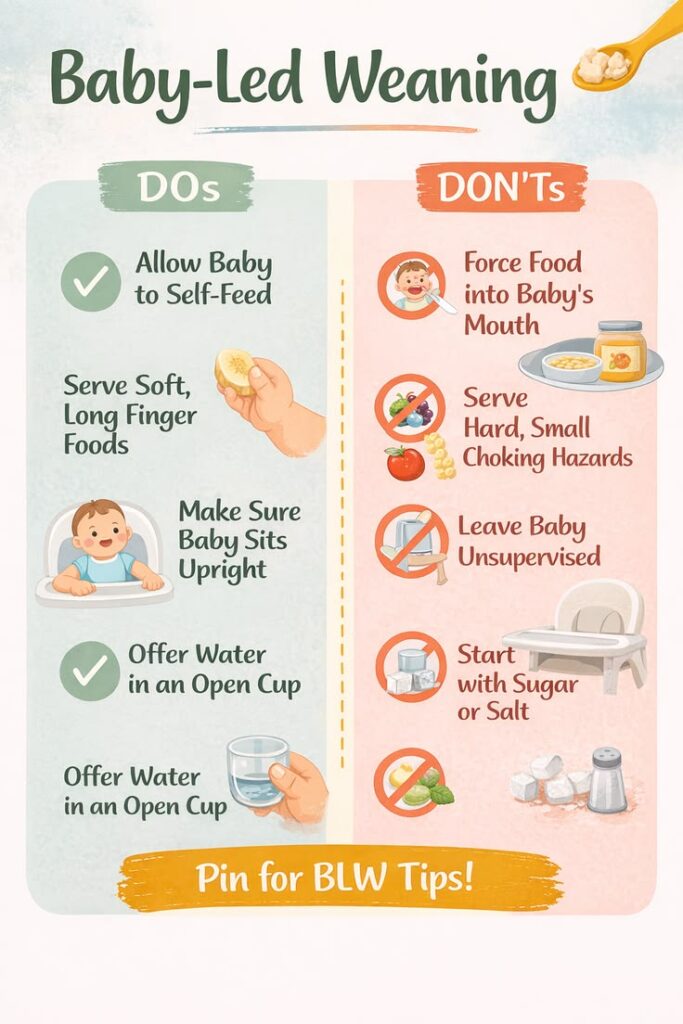 baby led weaning dos and don'ts