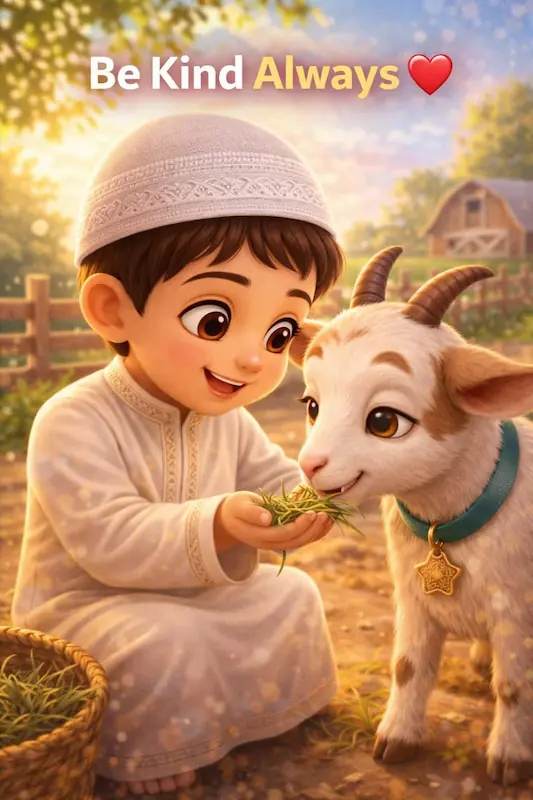 How to Explain Qurbani to Kids in an Islamic Way 3 explain kids how they can always kind with animals