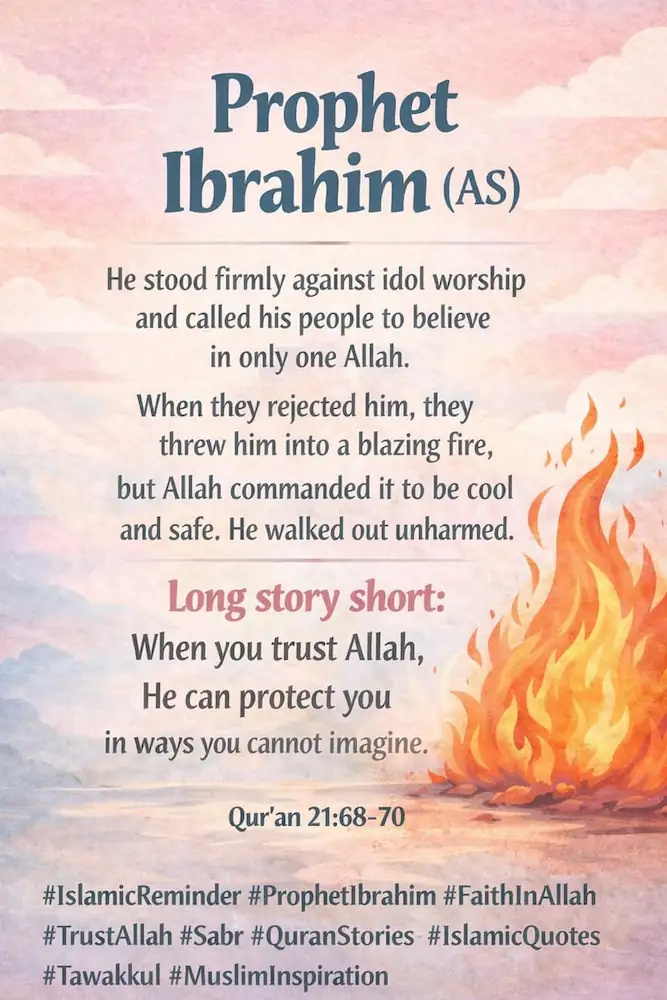 How to Explain Qurbani to Kids in an Islamic Way 5 history of prophet Ibrahim (AS) and how he was safe from fire when idol worshipers threw him in fire.