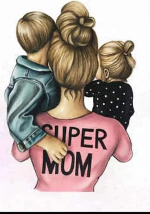 To Every Mom This Mother’s Day: You’re Doing Better Than You Think 5 Illustration of a super mom holding two children from the back view